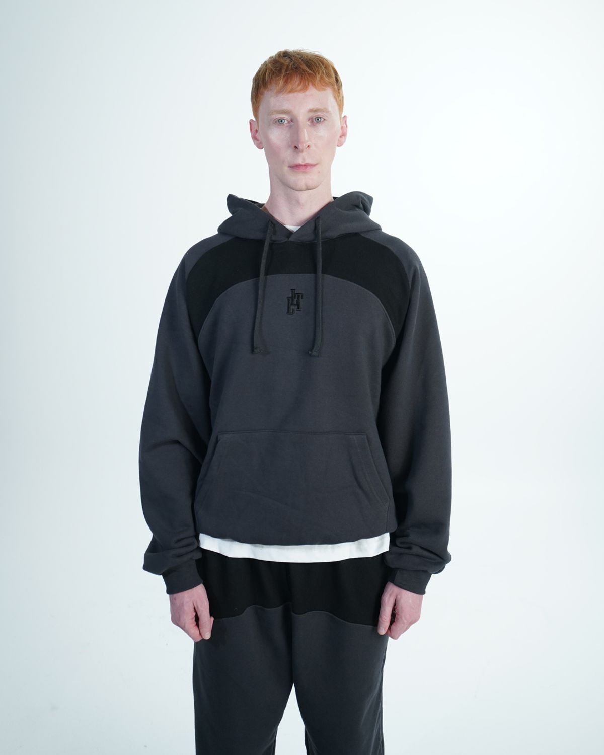 리브라이크디스(LLT) RIB HOODIE CHARCOAL