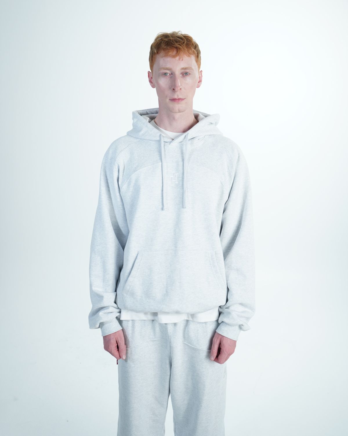 리브라이크디스(LLT) RIB HOODIE ASH HEATHER