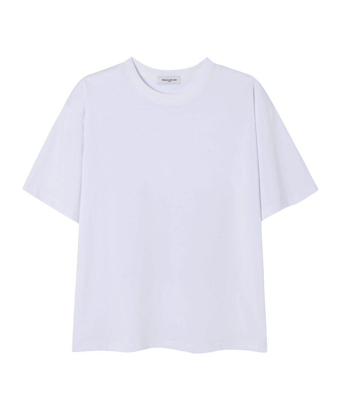 메종 드 누아(MAISON DE NOIR) BASIQUE T-SHIRT WHITE