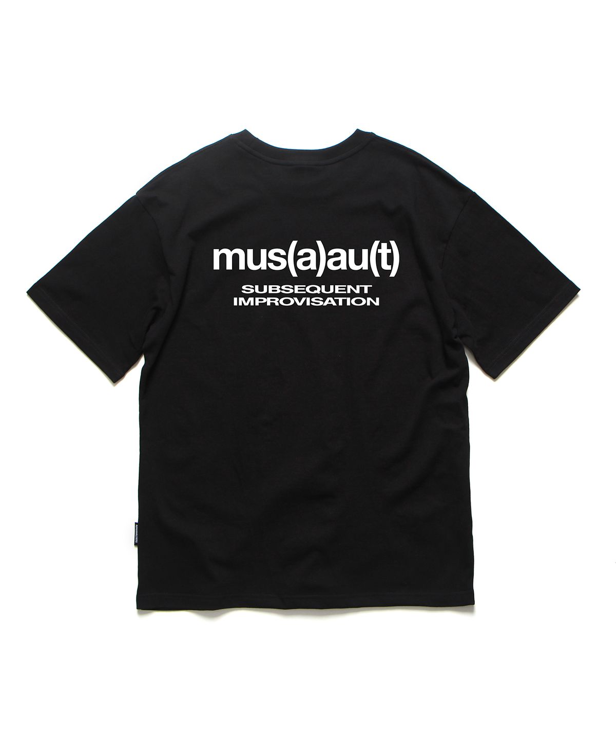 앱놀머씽(ABNORMALTHING) AT 오버핏 티셔츠 블랙 (AT T-SHIRT BLACK)