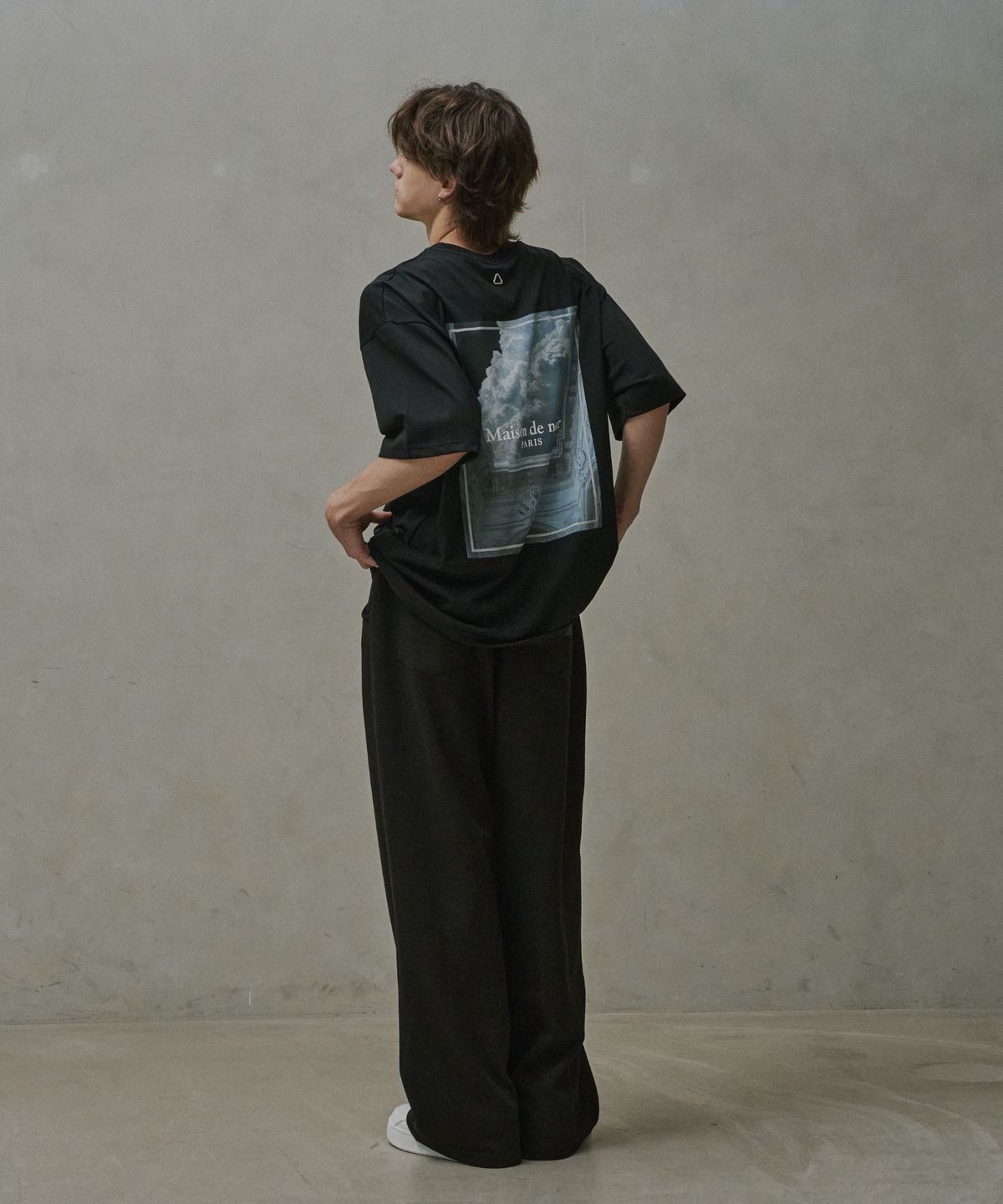 메종 드 누아(MAISON DE NOIR) AZUR T-SHIRT BLACK