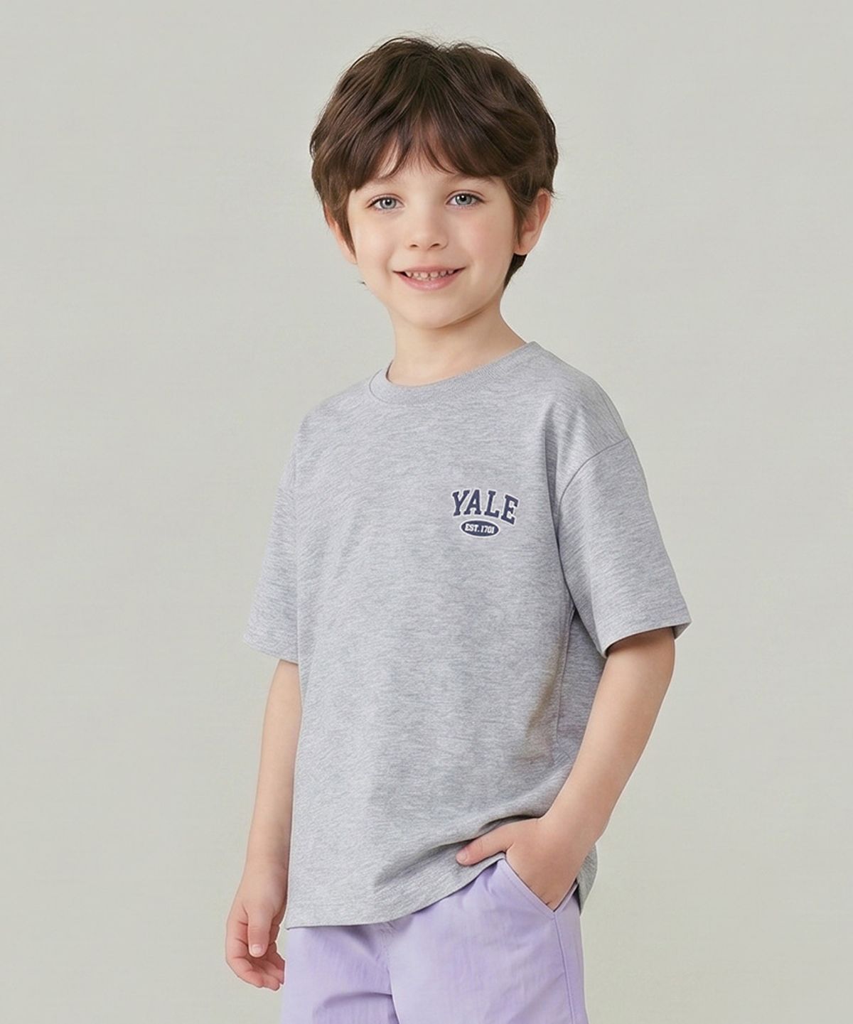 예일키즈(YALE KIDS) 베이직 반팔 티셔츠 A5M001