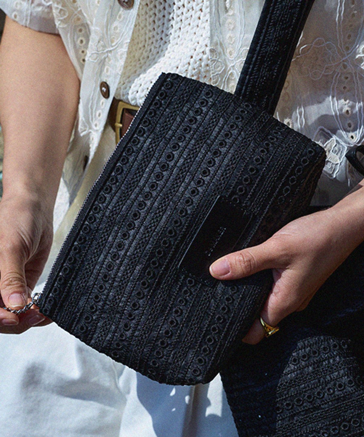 드메이커(DEMAKER) Skashi punch pouch-black