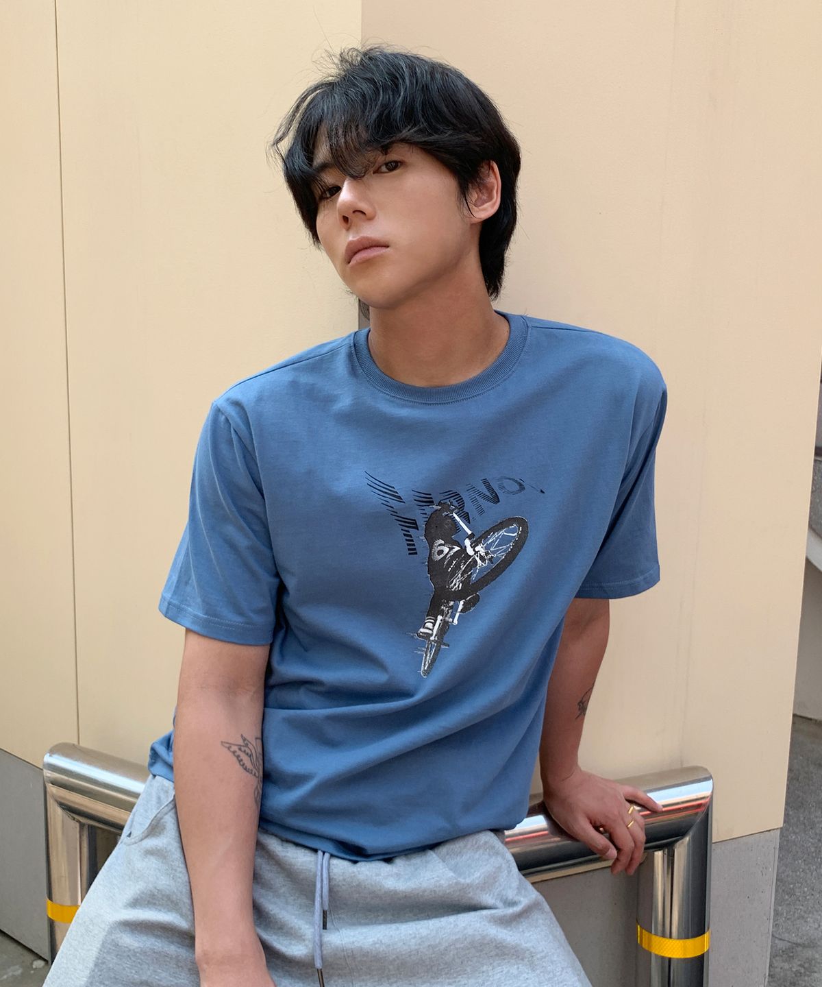 페르노브(FERNOV) FN 레이서 반팔티 블루