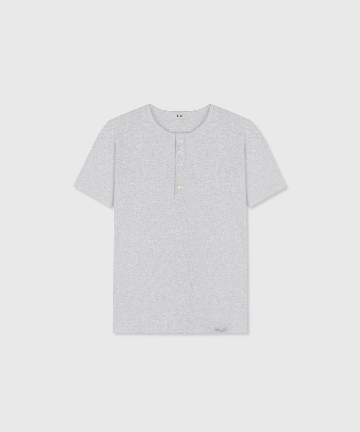 타일레(TAILLE) RIB SHELL HENLEY TOP SPORT GREY
