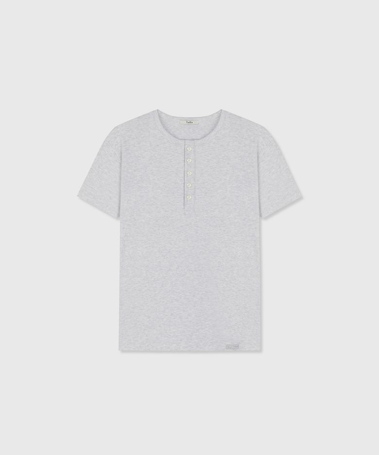RIB SHELL HENLEY TOP SPORT GREY