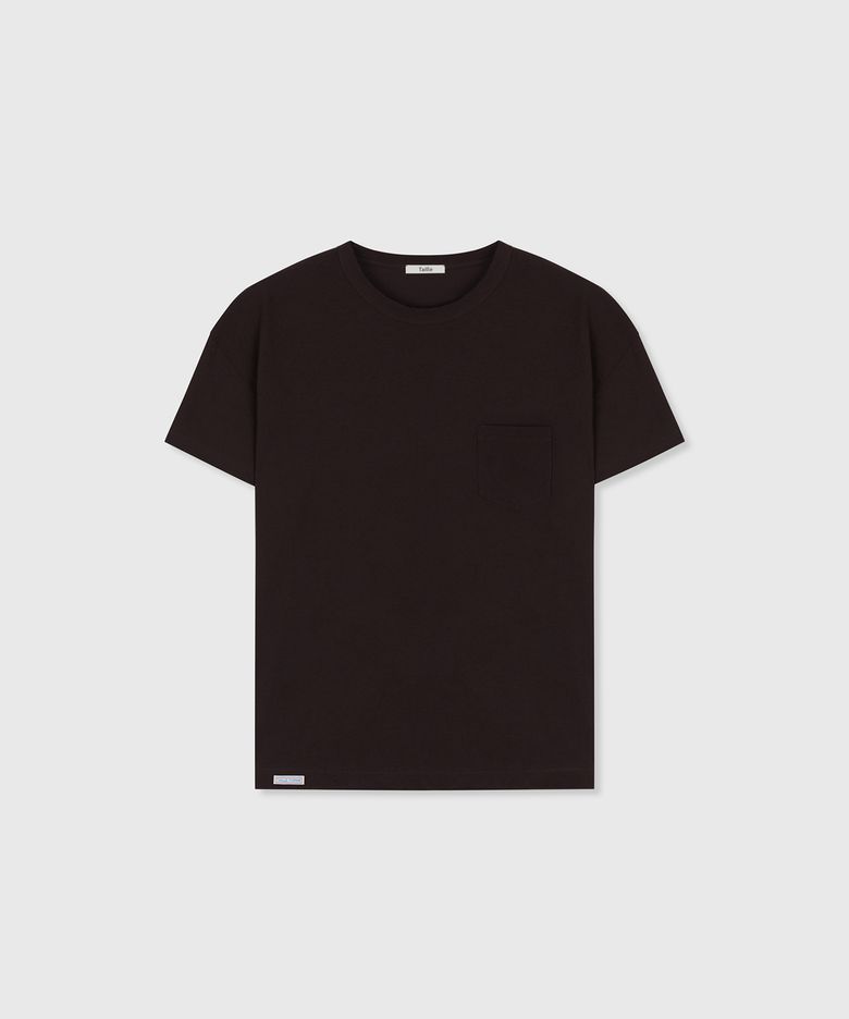 CASA COTTON POCKET T-SHIRT BURNT HICKORY