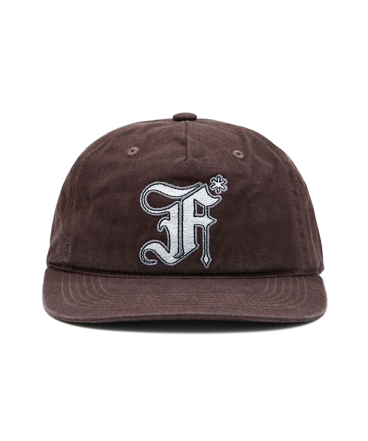 패슬(FASTLE) Old F 5Panel Washed Cap Brown