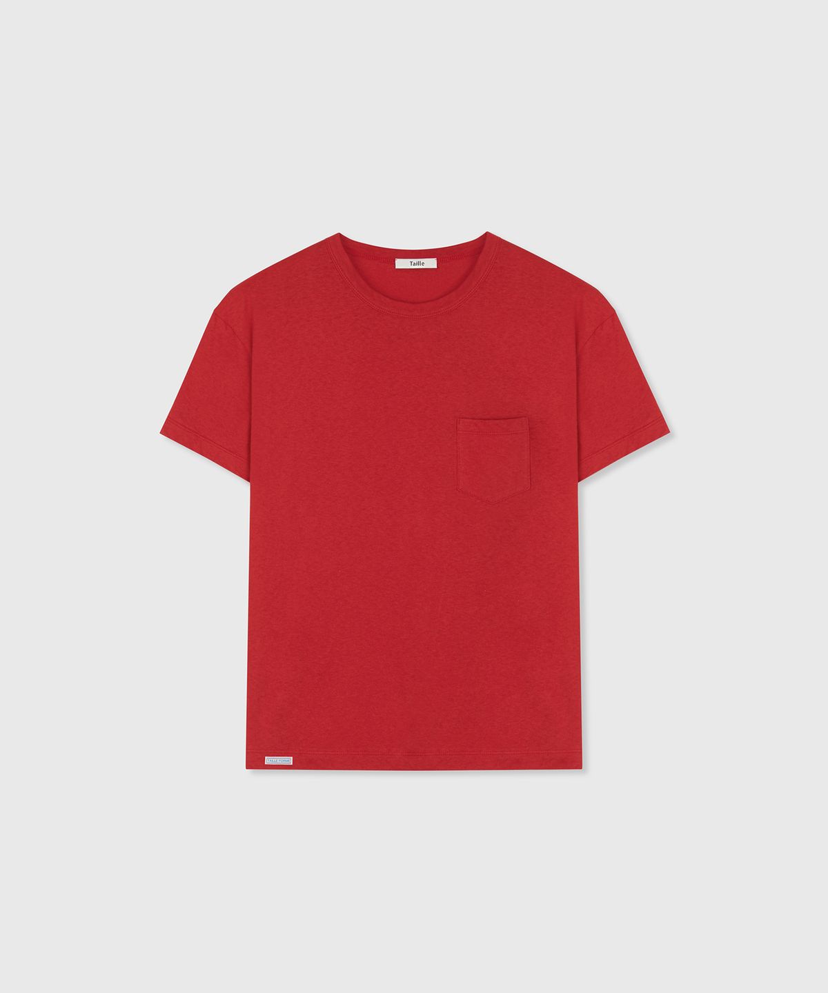 타일레(TAILLE) CASA COTTON POCKET T-SHIRT SCARLET