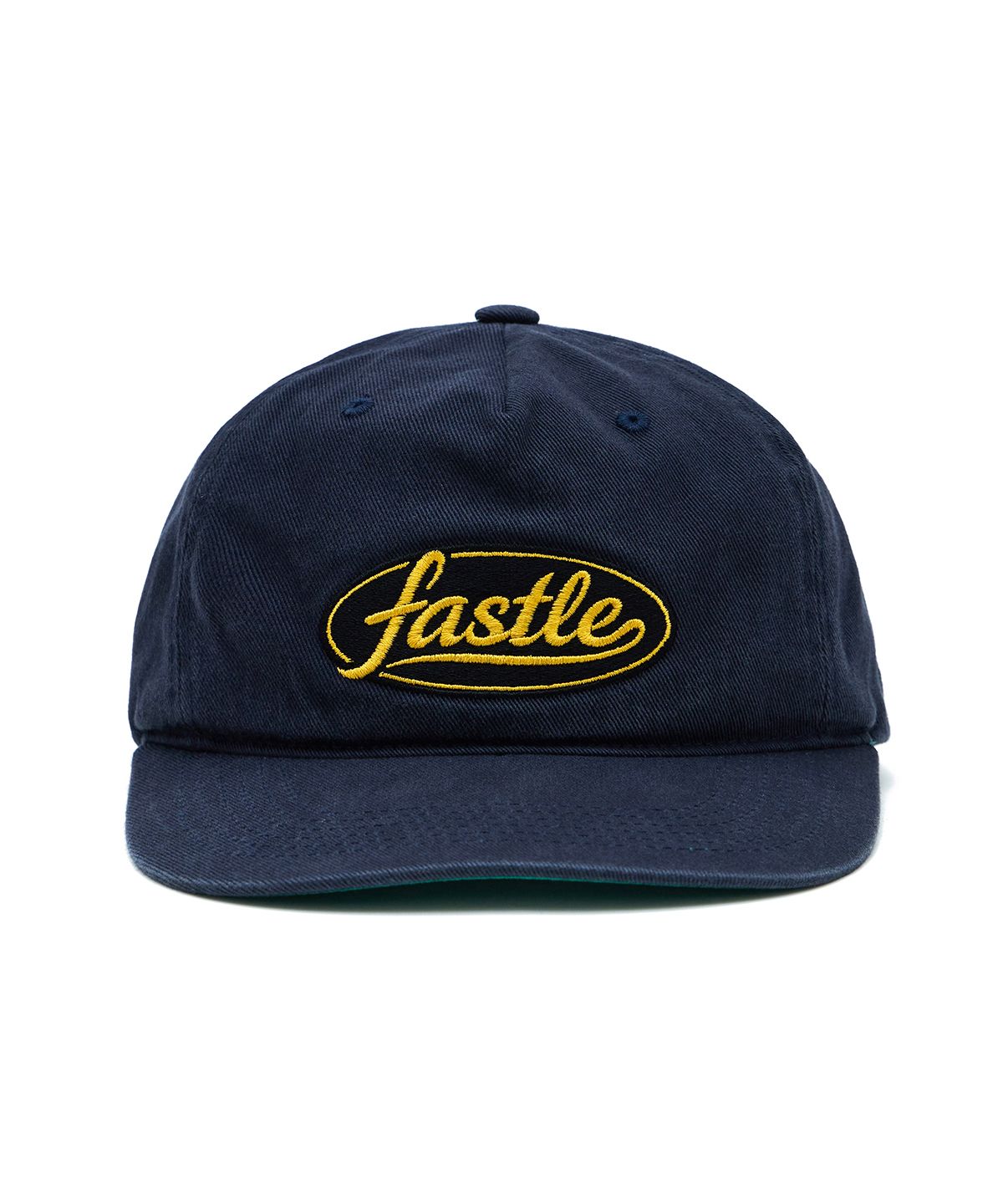 패슬(FASTLE) Oval Script 5Panel Washed Cap Dark Navy