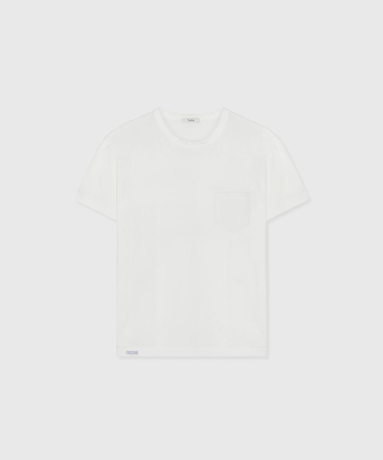 CASA COTTON POCKET T-SHIRT HAZE WHITE