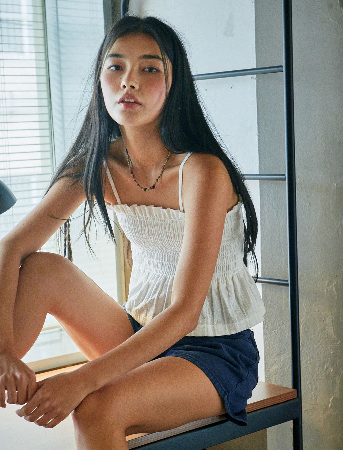 플랫웨이브 인 서울(FLATWAVE IN SEOUL) Lani Smoked Sleeveless White