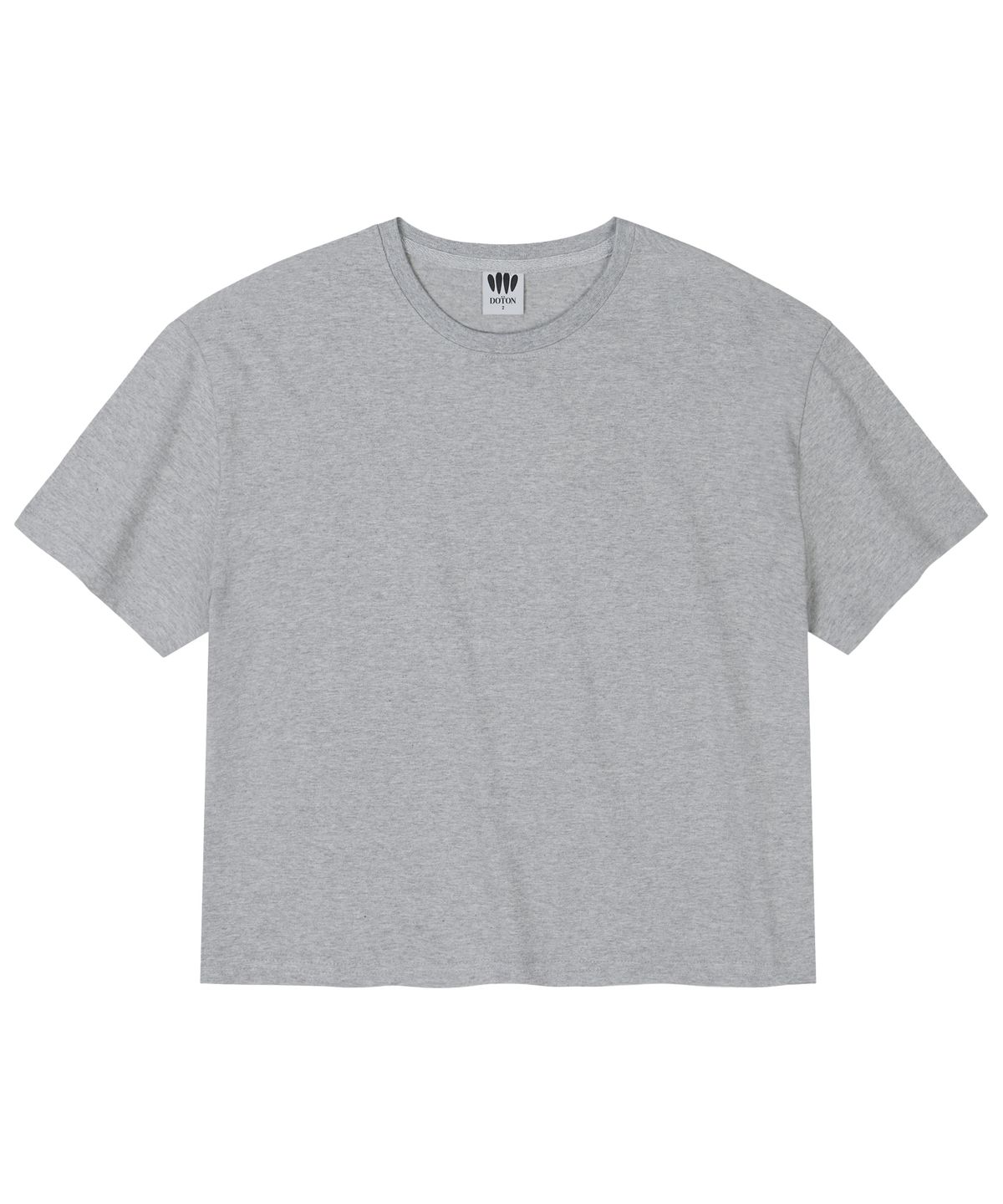 도톤(DOTON) CORE CROP T-SHIRTS (Melange gray)