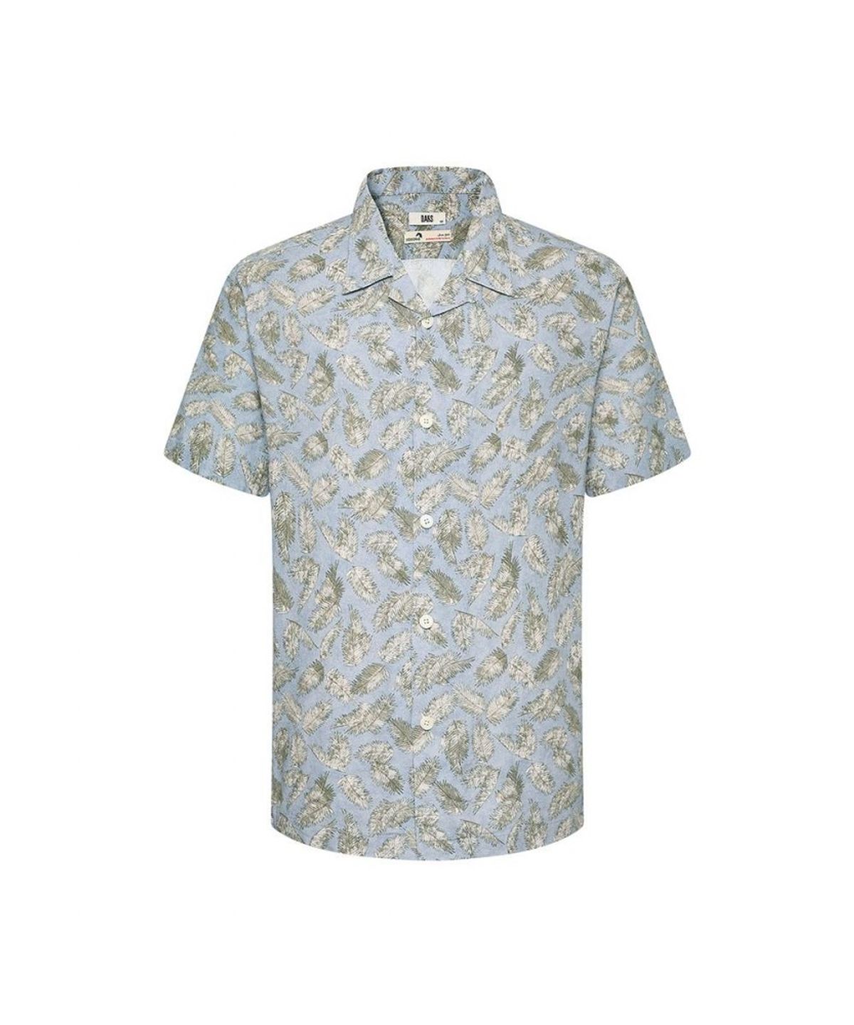닥스셔츠(DAKS SHIRTS) 케어 린넨혼방 리프 프린팅셔츠_DMS1SHCS130B1