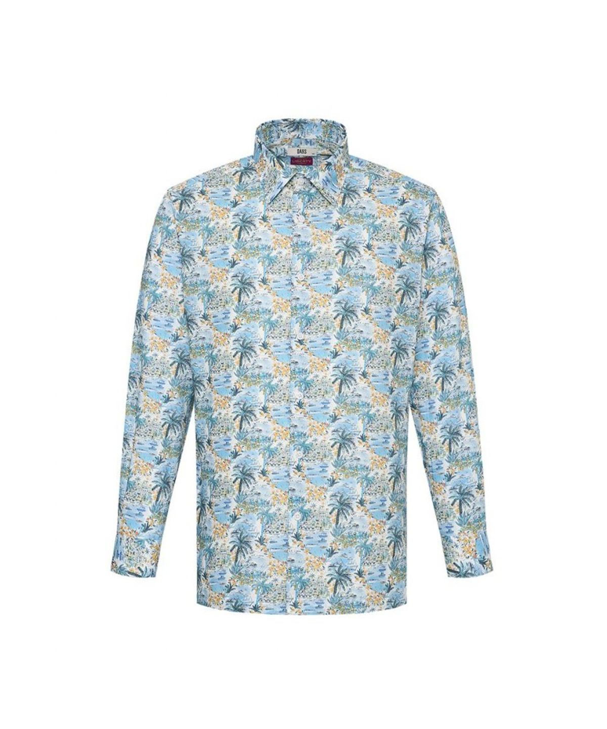 닥스셔츠(DAKS SHIRTS) 케어 린넨혼방 트로피컬 프린팅셔츠_DMS1SHCL130B1