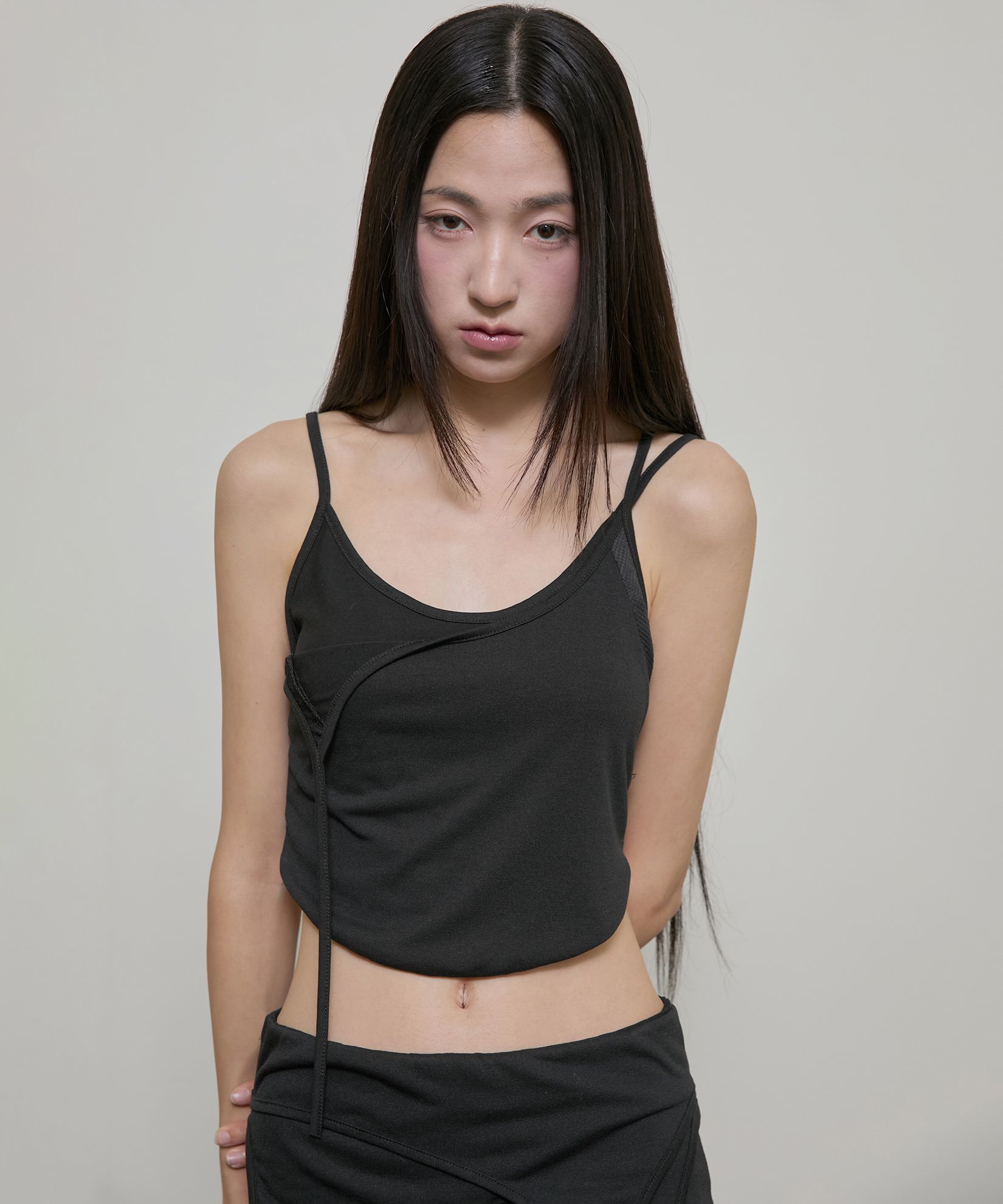 MUSINSA | FLAREUP Layered Sculpt Top (FL-176_Black)