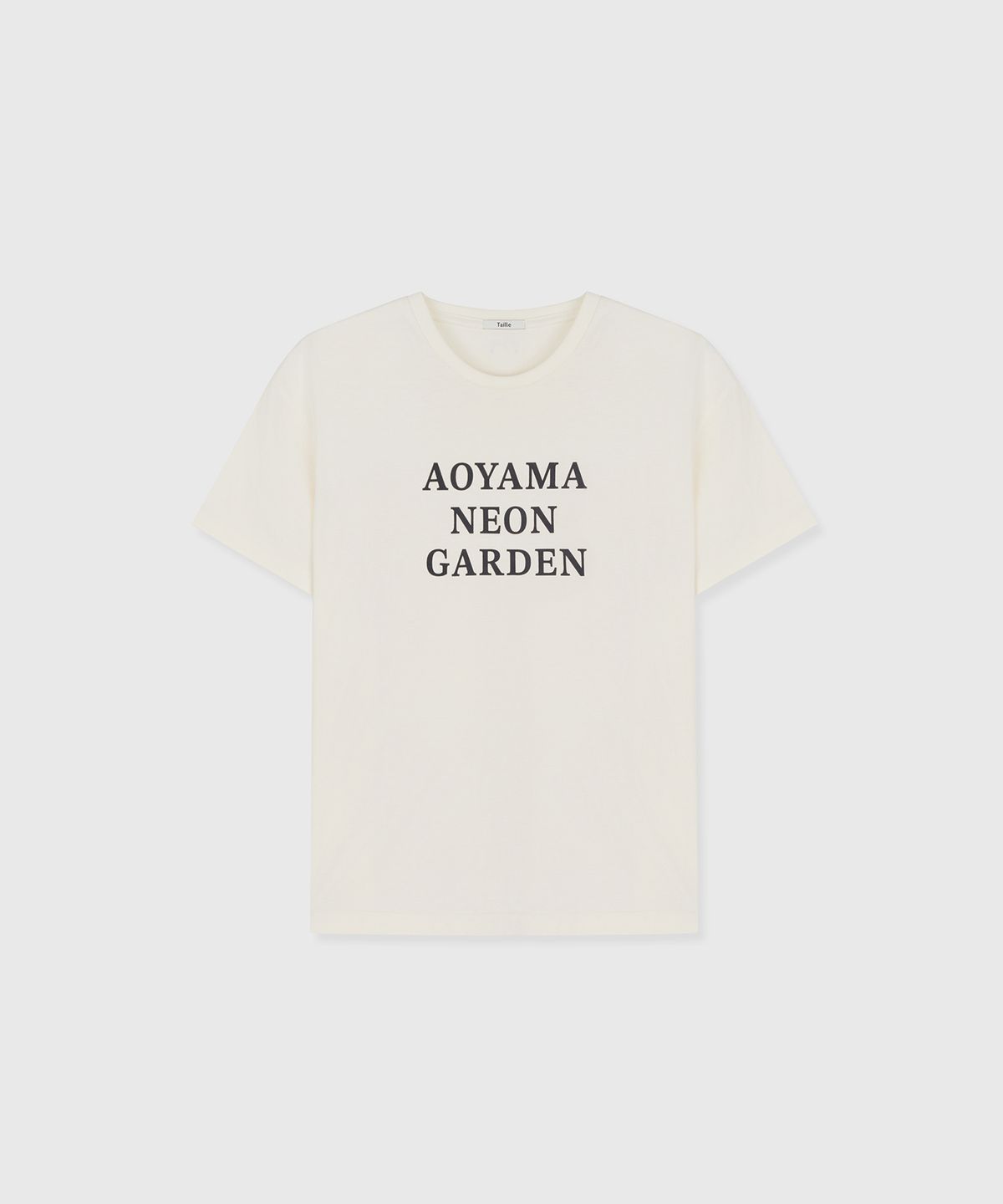 타일레(TAILLE) AOYAMA NEON GARDEN T-SHIRT EGG WHITE