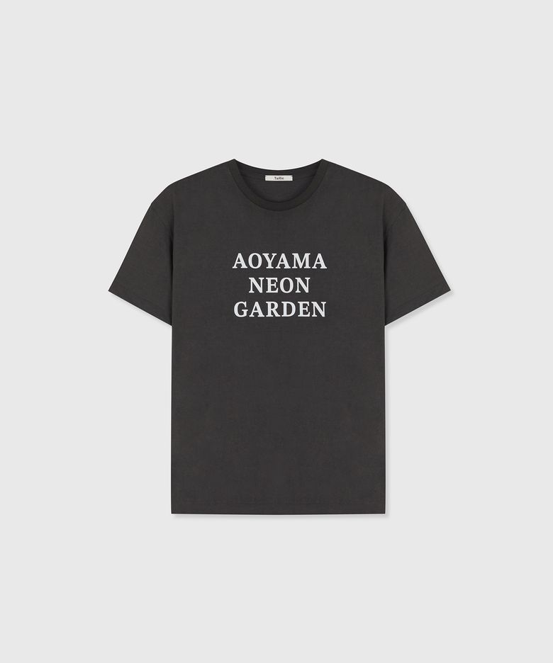 AOYAMA NEON GARDEN T-SHIRT FADE ONYX