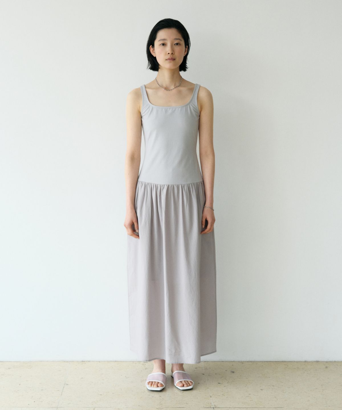 로우타이드(LOW TIDE) JERSEY MAXI DRESS [GREY]