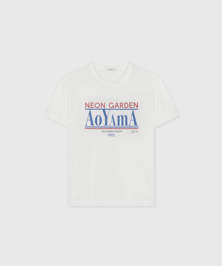 AOYAMA 80S T-SHIRT HAZE WHITE