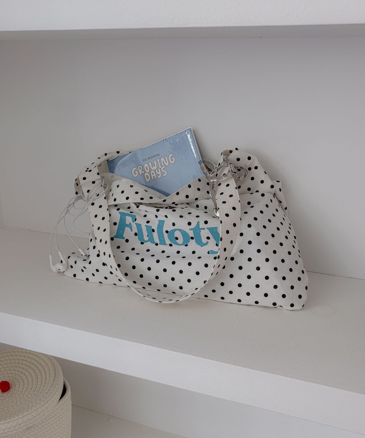 풀로티(FULOTY) Dot eco bag white