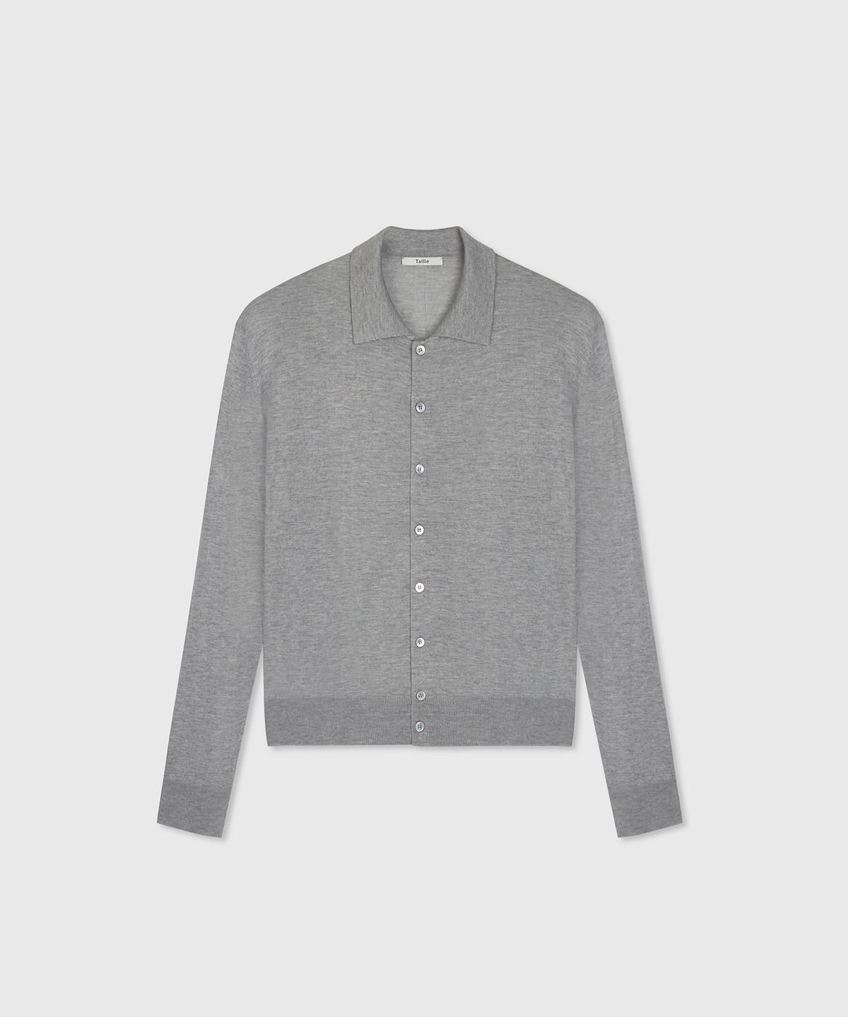 타일레(TAILLE) SOREN WOOL SILK CARDIGAN STEEL GREY