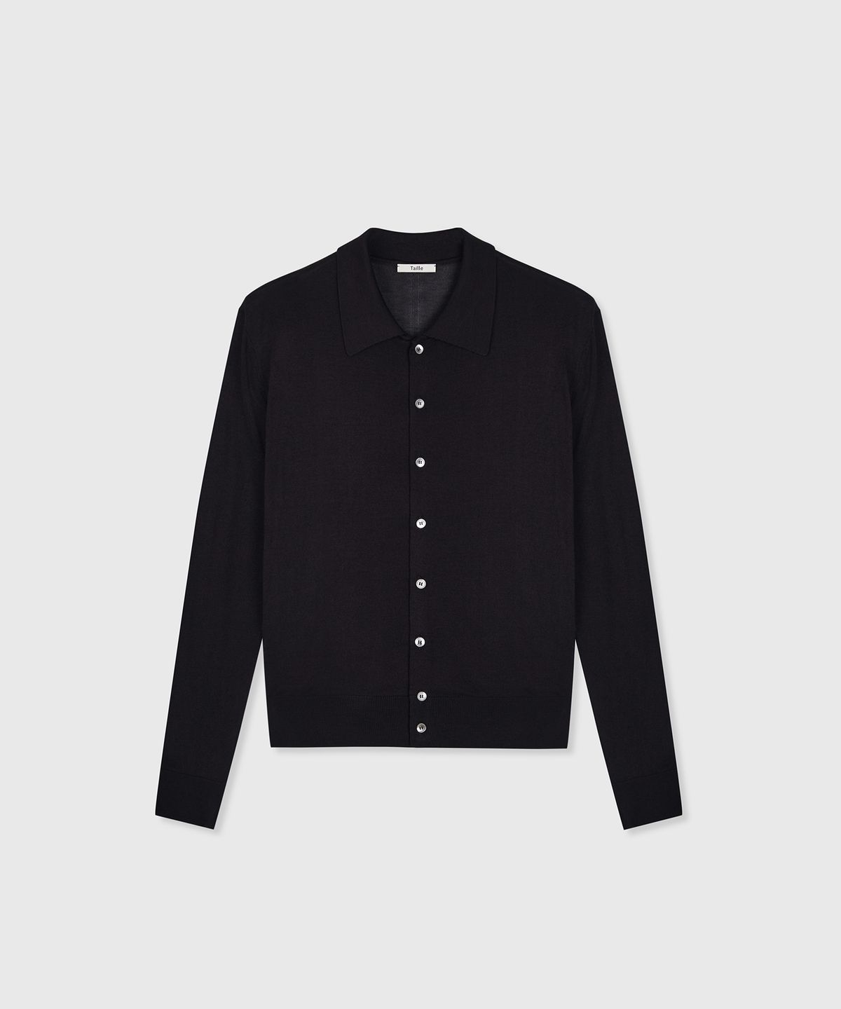 타일레(TAILLE) SOREN WOOL SILK CARDIGAN BLACK