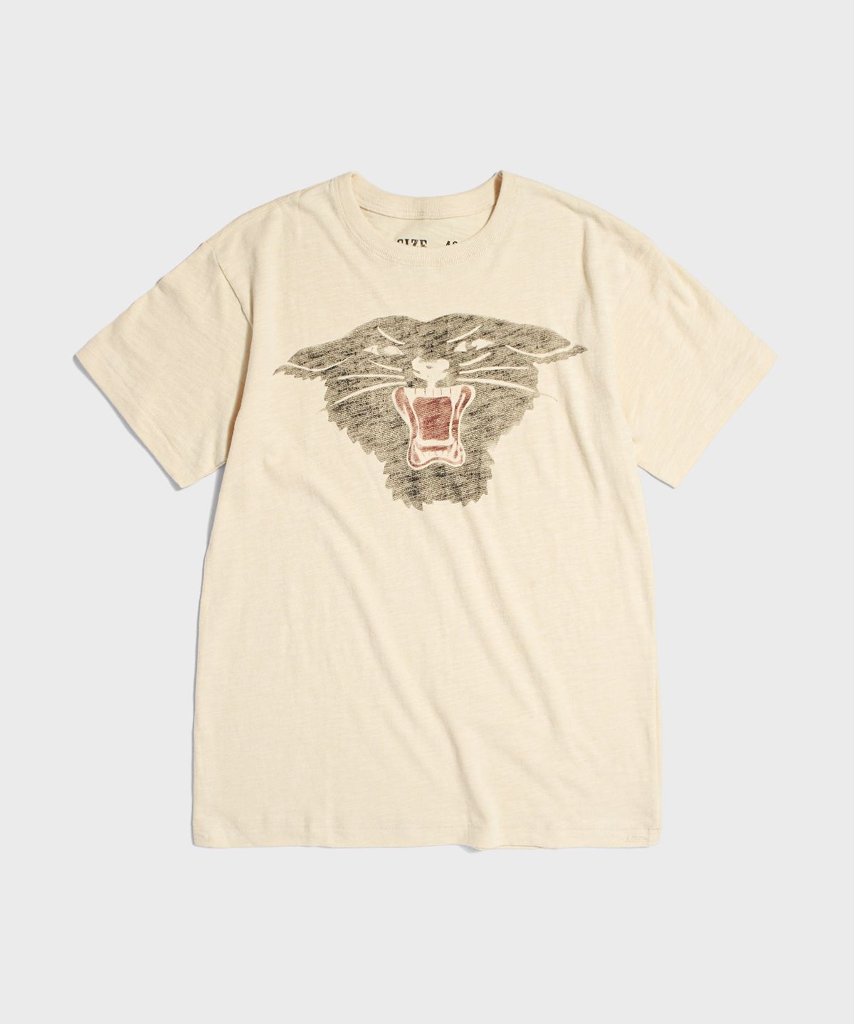 브론슨(BRONSON) 1930s Rugged CCC Black Panther Tee Cream