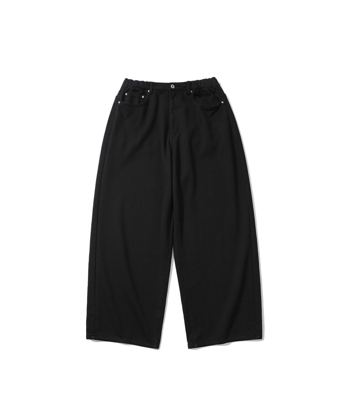 앵글런(ANGLAN) Baggy Fit Sweat Pants - Black