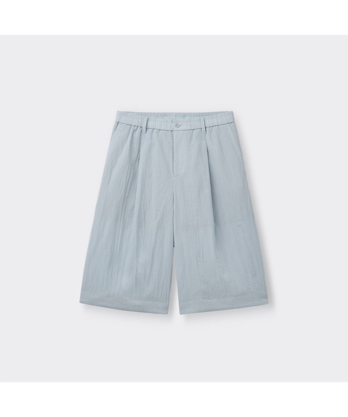 커스텀멜로우(CUSTOMELLOW) [Online Only] Grey Crinkled Bermuda Shorts CQPAM26411GYX