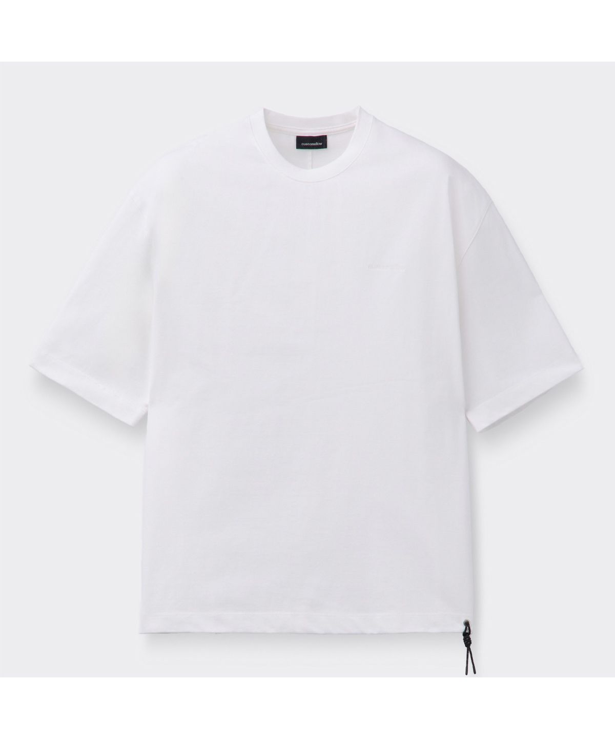 커스텀멜로우(CUSTOMELLOW) [Online Only] White Half Sleeve T-shirt CQTAM26412WHX