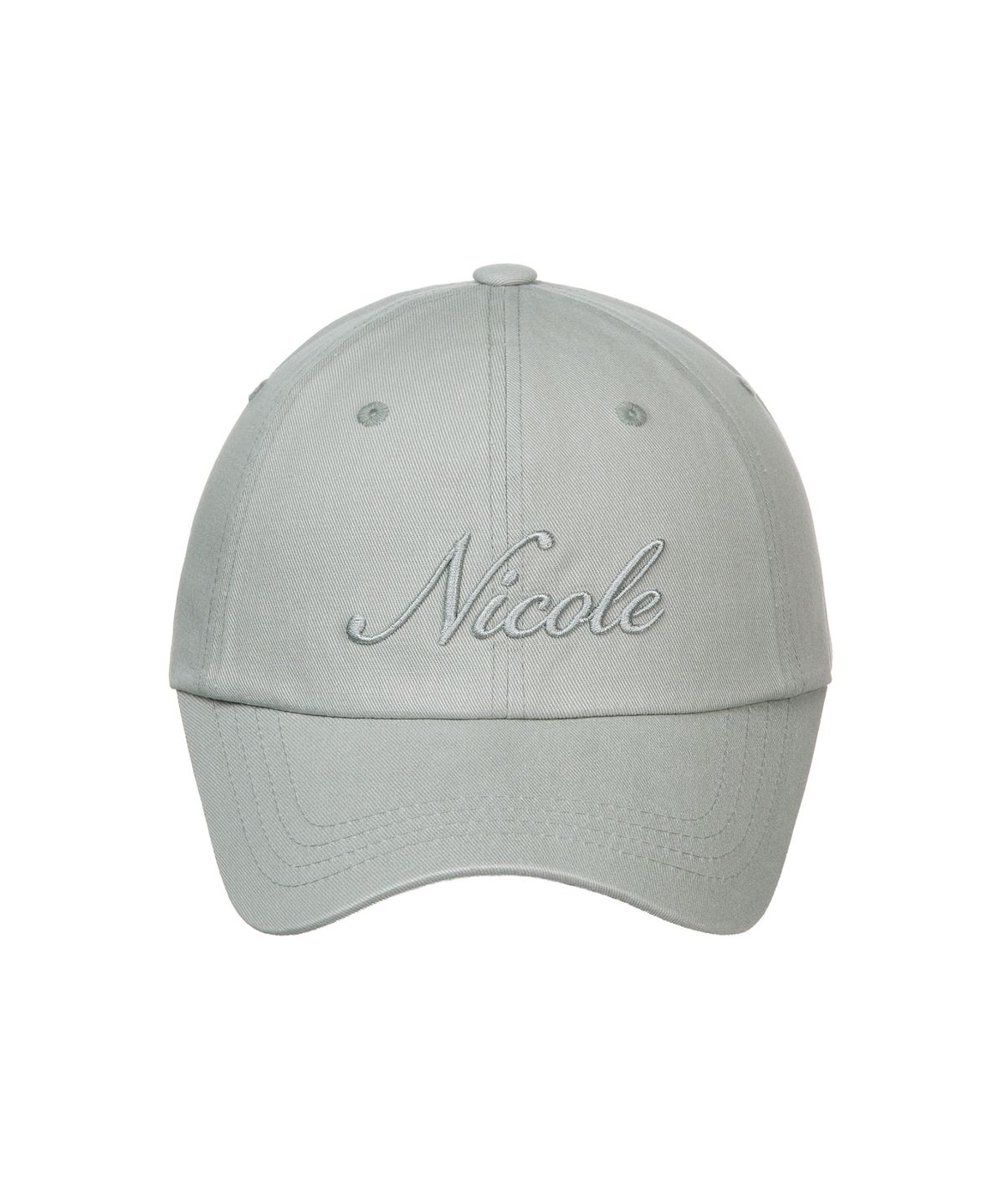 닉앤니콜(NICK&NICOLE) NICOLE LETTERING BALL CAP_GRAY