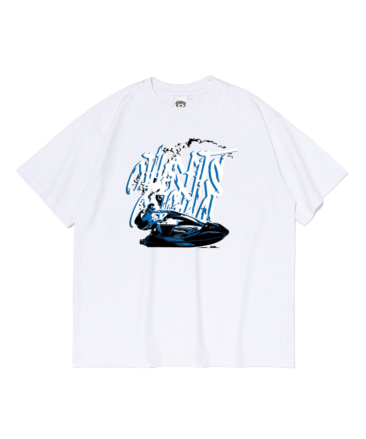 아더피츠(OTHERFITS) 블루웨이브 모션 반팔티셔츠 (화이트)