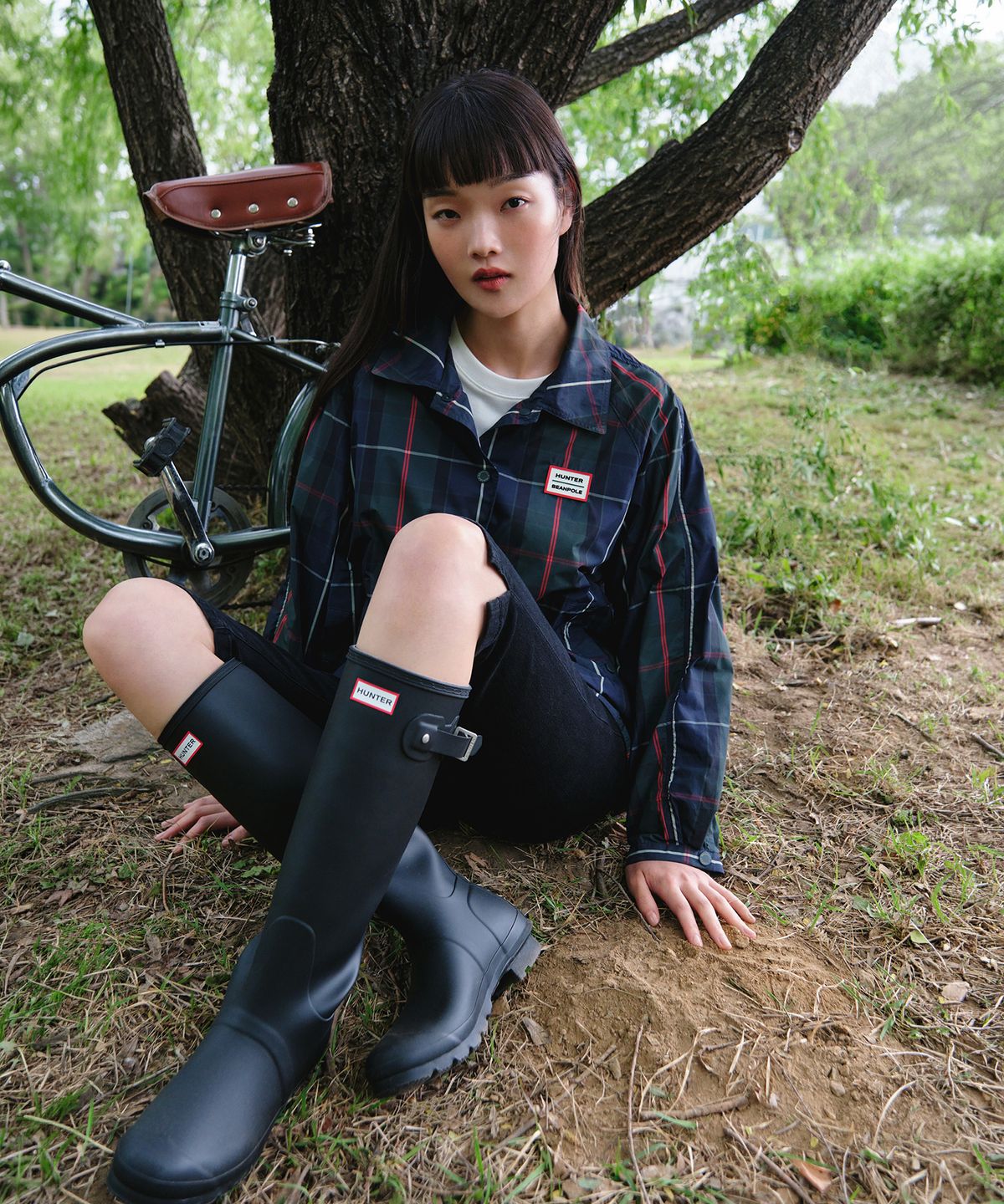 빈폴 액세서리(BEANPOLE ACCESSORY) [HUNTER] 레인부츠 롱 - 블랙