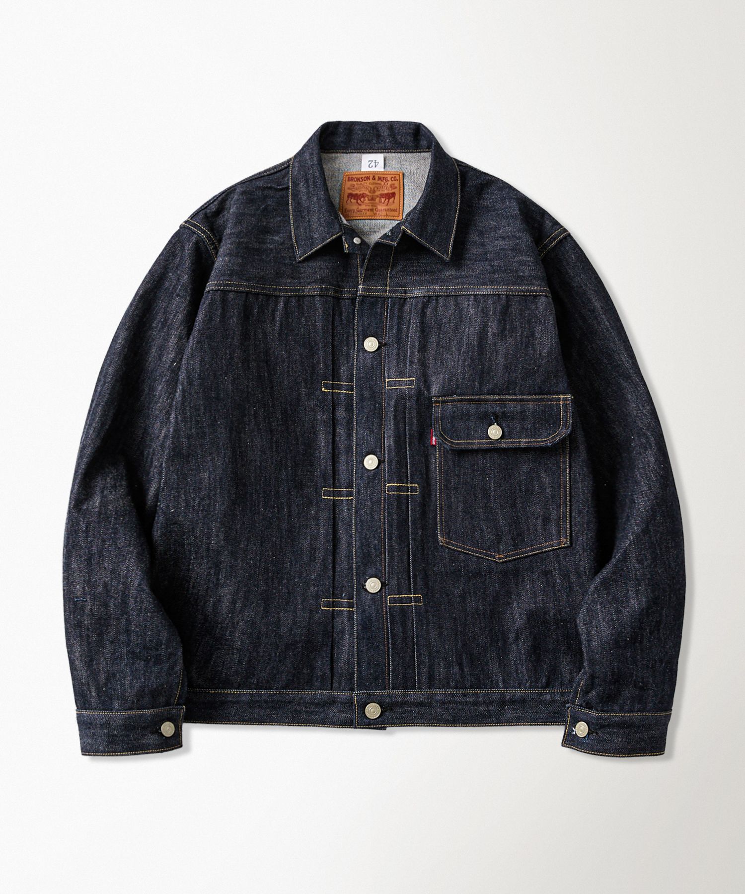 브론슨(BRONSON) 47806XX 1947 Type 1 Selvedge Denim Jacket - 사이즈