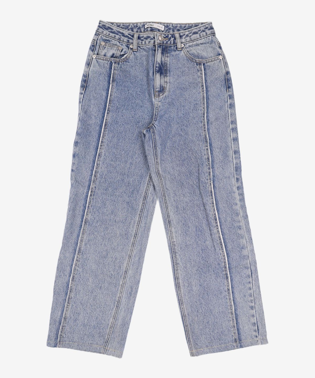 미쏘(MIXXO) 라인디테일 와이드핏 데님 MIWTJD113J 26