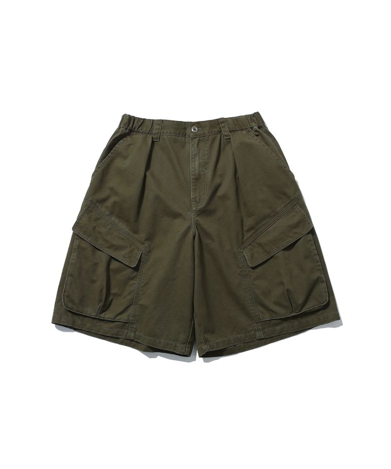 Structural Cargo Half Pants - Khaki