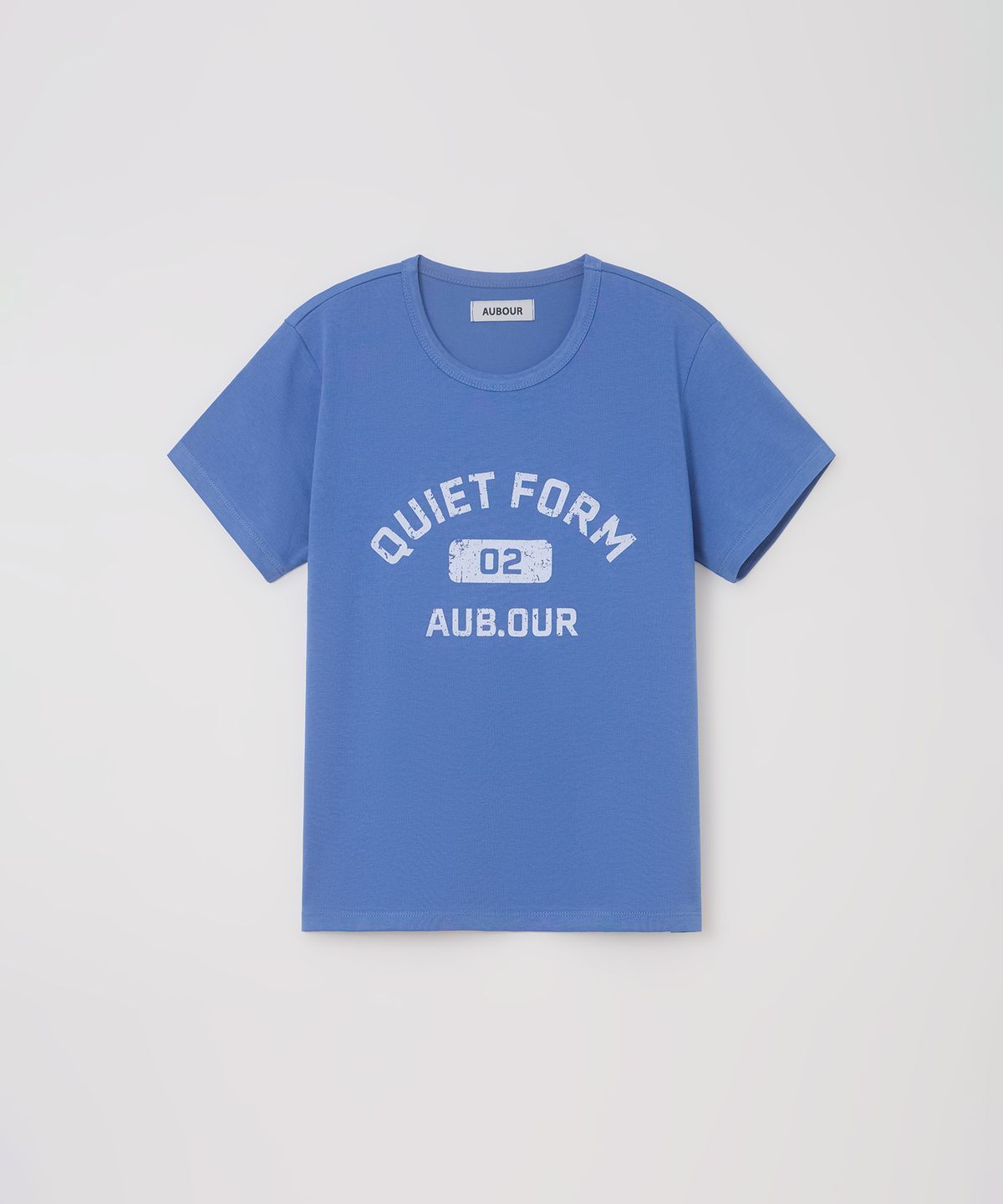 아우브아워(AUBOUR) vintage form t-shirt (blue)