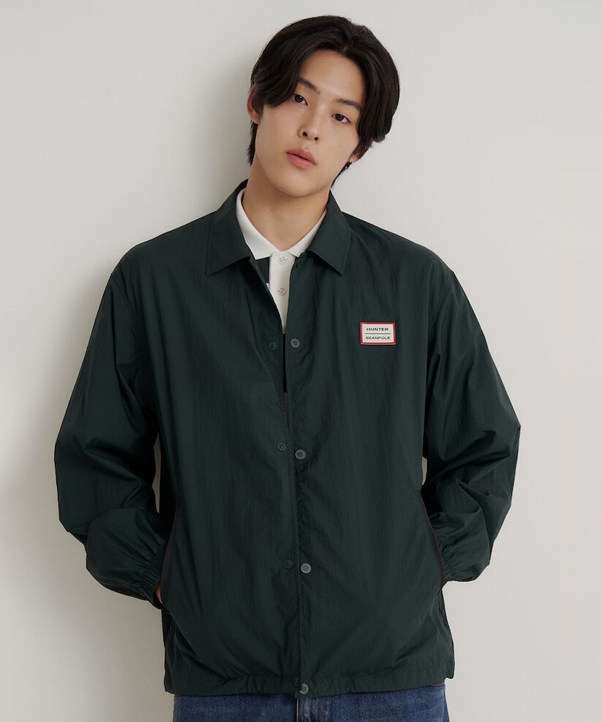 빈폴 멘(BEANPOLE MEN) [HUNTER] 레인웨어 코치 재킷  그린