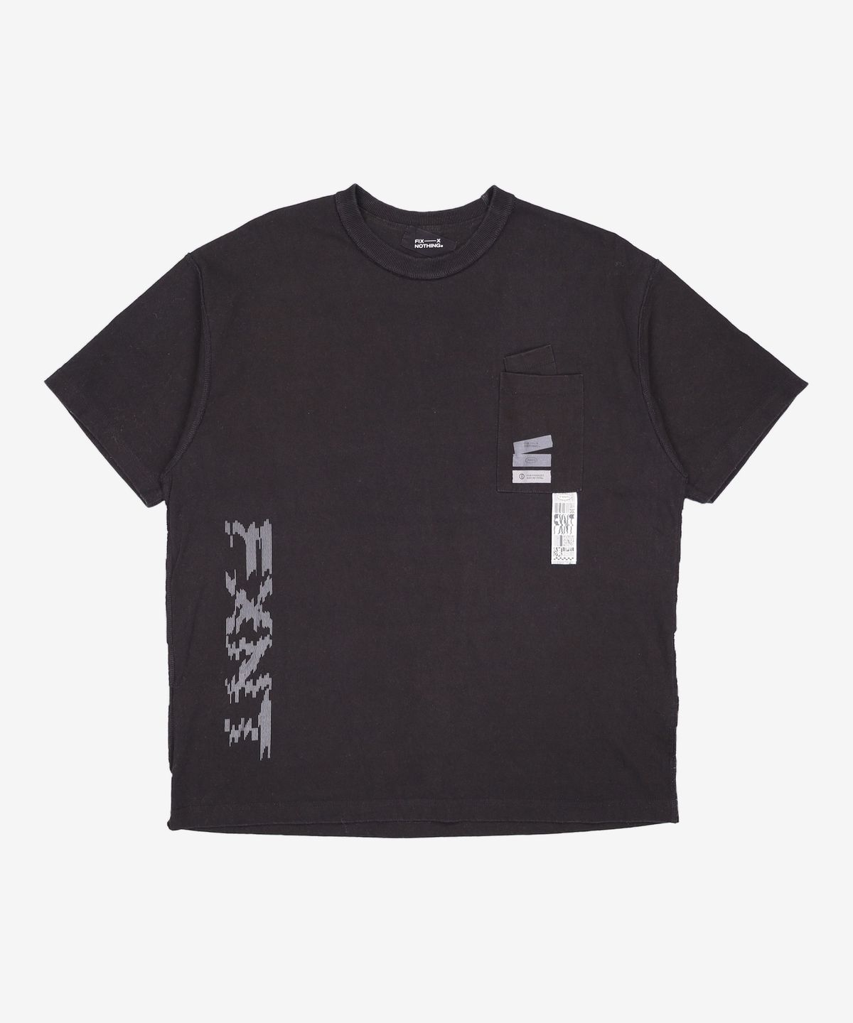 픽스낫띵(FIX NOTHING) FXNT GRAPHIC CODE T-SHIRT Black M