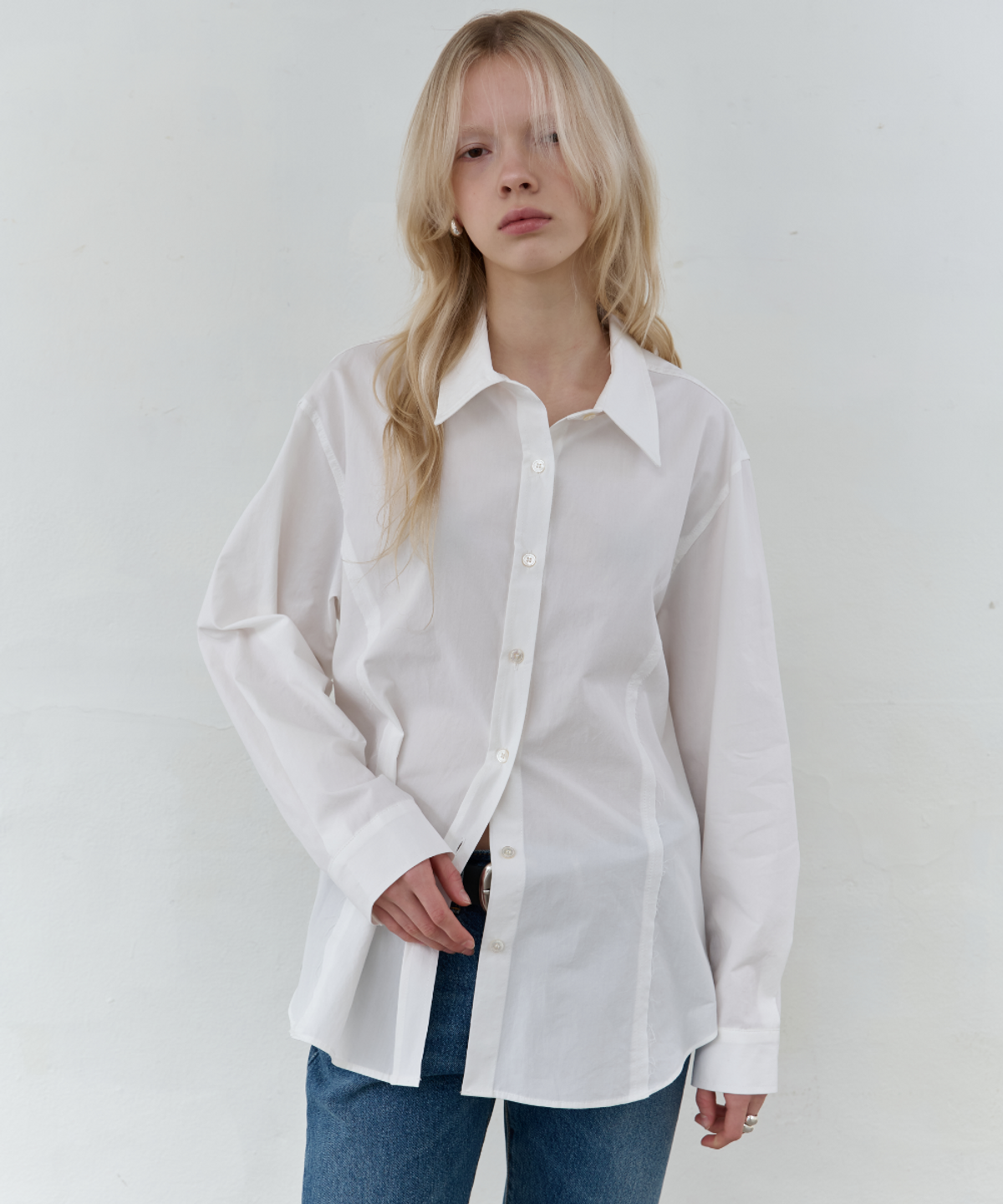 서란(SEORAN) Vintage Cotton Shirt_White