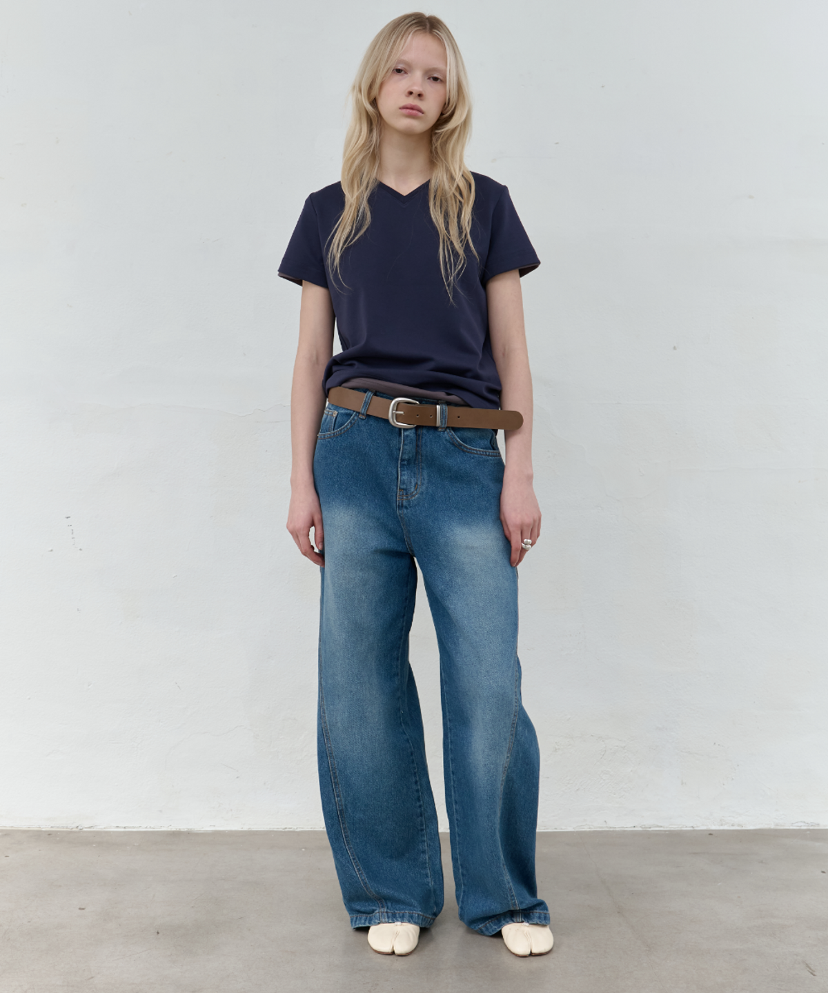서란(SEORAN) Wide Carpenter Denim Pants_Blue