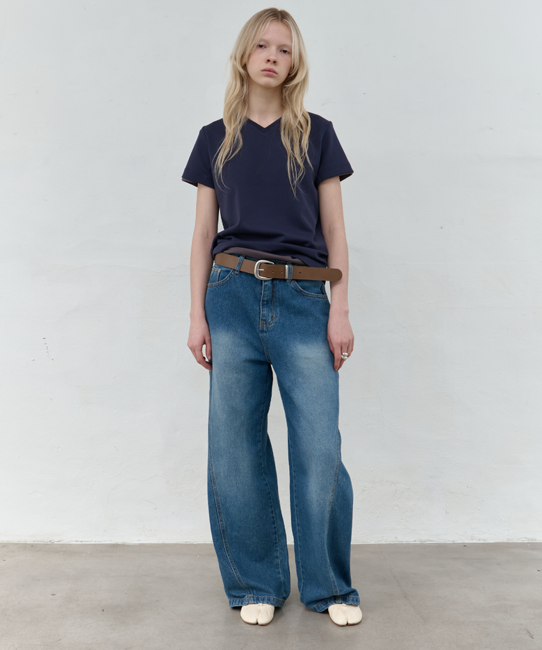 Wide Carpenter Denim Pants_Blue