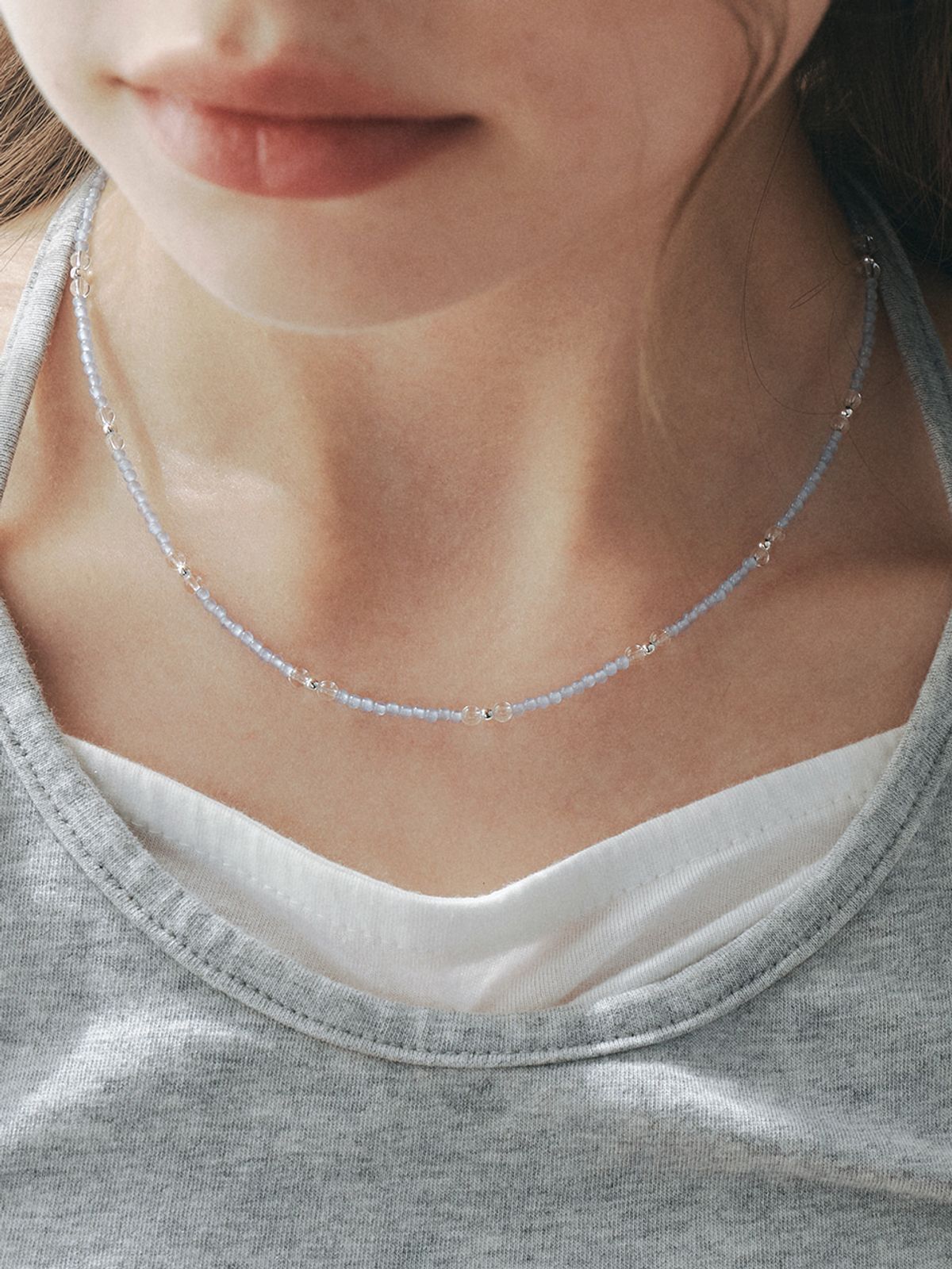 앵브록스(ENGBROX) sugary beads necklace_2 colors
