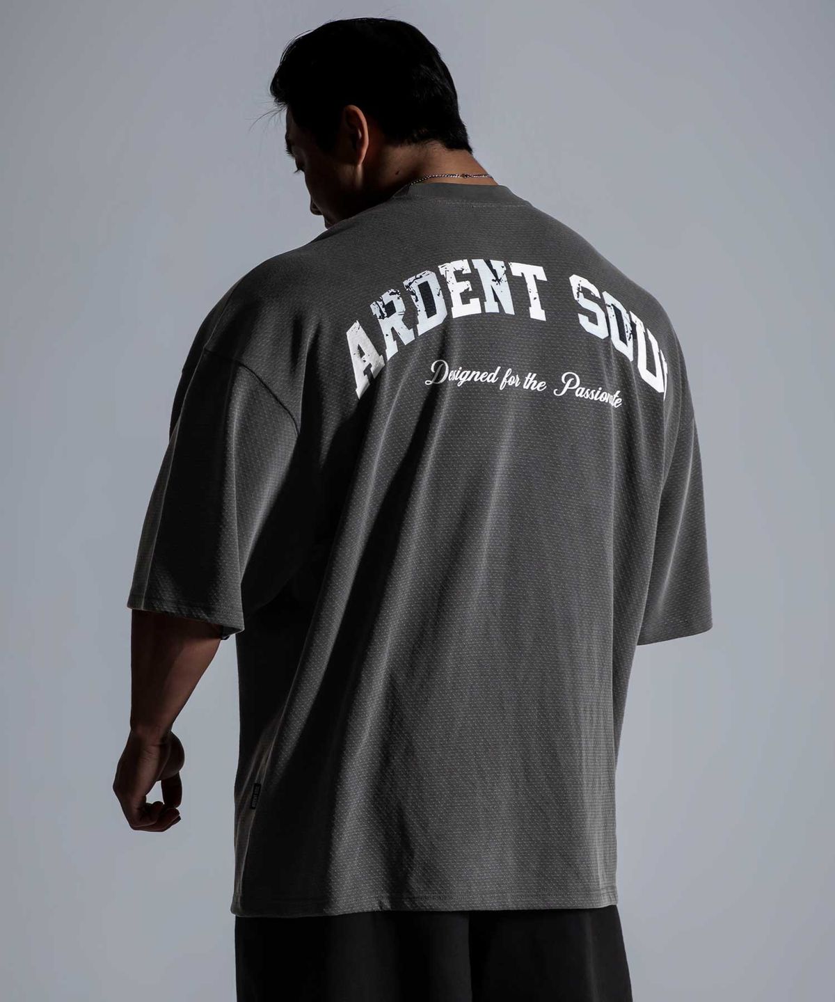 아던트소울(ARDENTSOUL) 피그먼트 메쉬 자이언트핏 반팔 2color