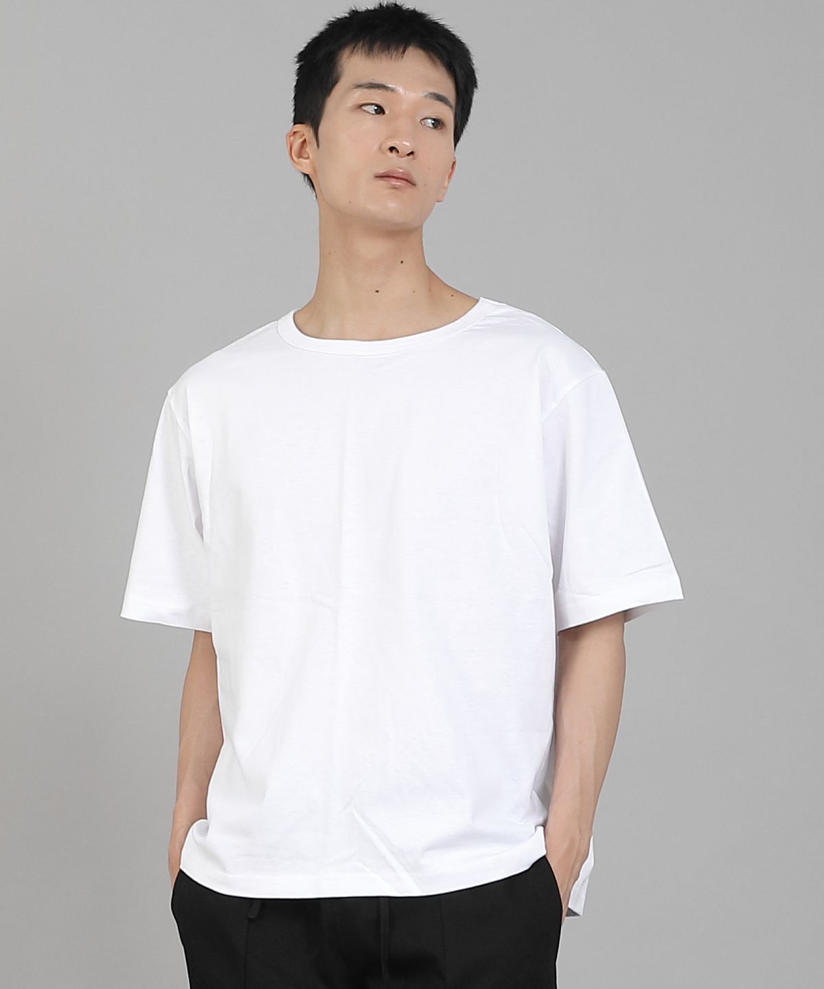 세인트크루(SAINTCREW) 무지 R넥 반팔티셔츠 RSR-880 화이트