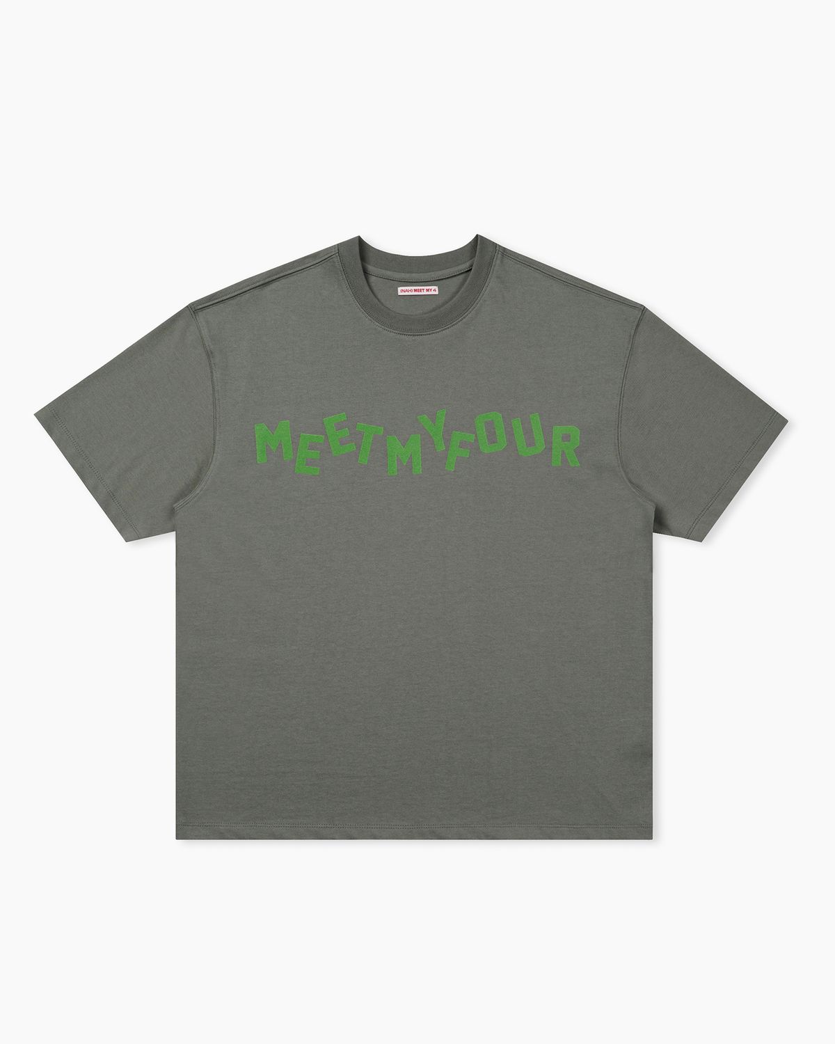 나밋마이포(NAH MEET MY 4) WARPED LETTERING TEE