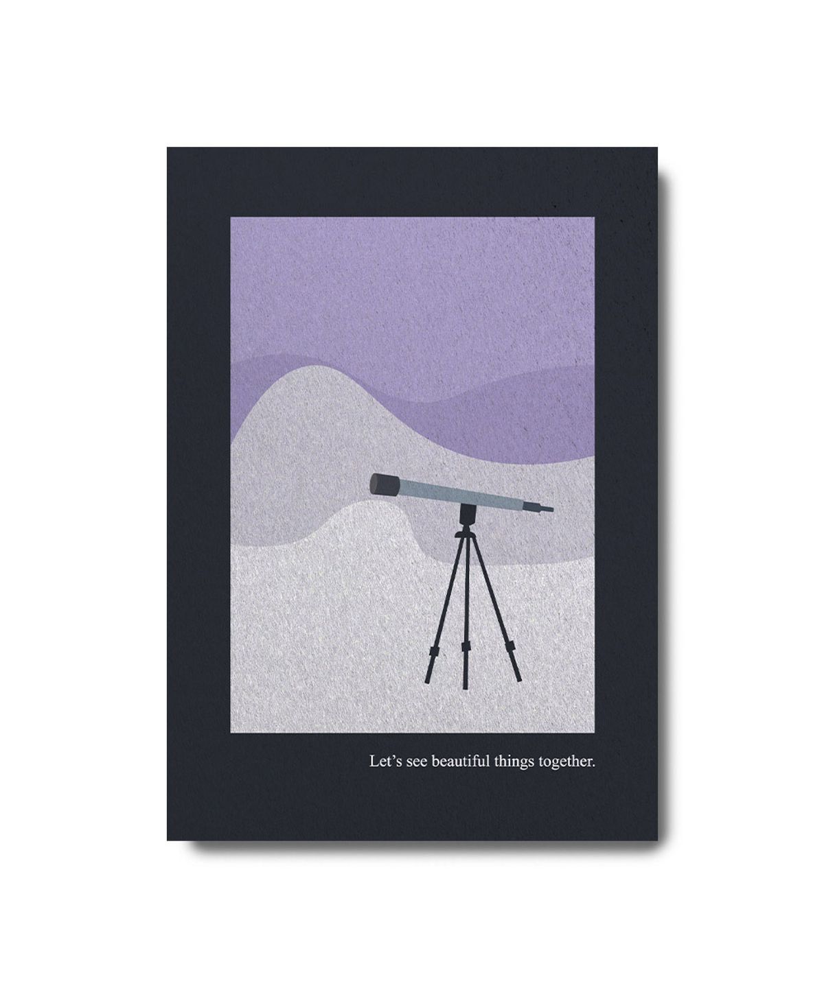 콩주편지(KONGJUDESIGNS) 망원경 포스터 a4
