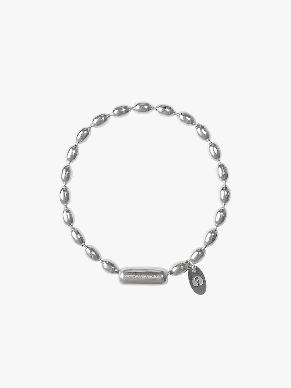 코지웨이브클럽(COZYWAVECLUB) OVAL BALL CHAIN BRACELET 01
