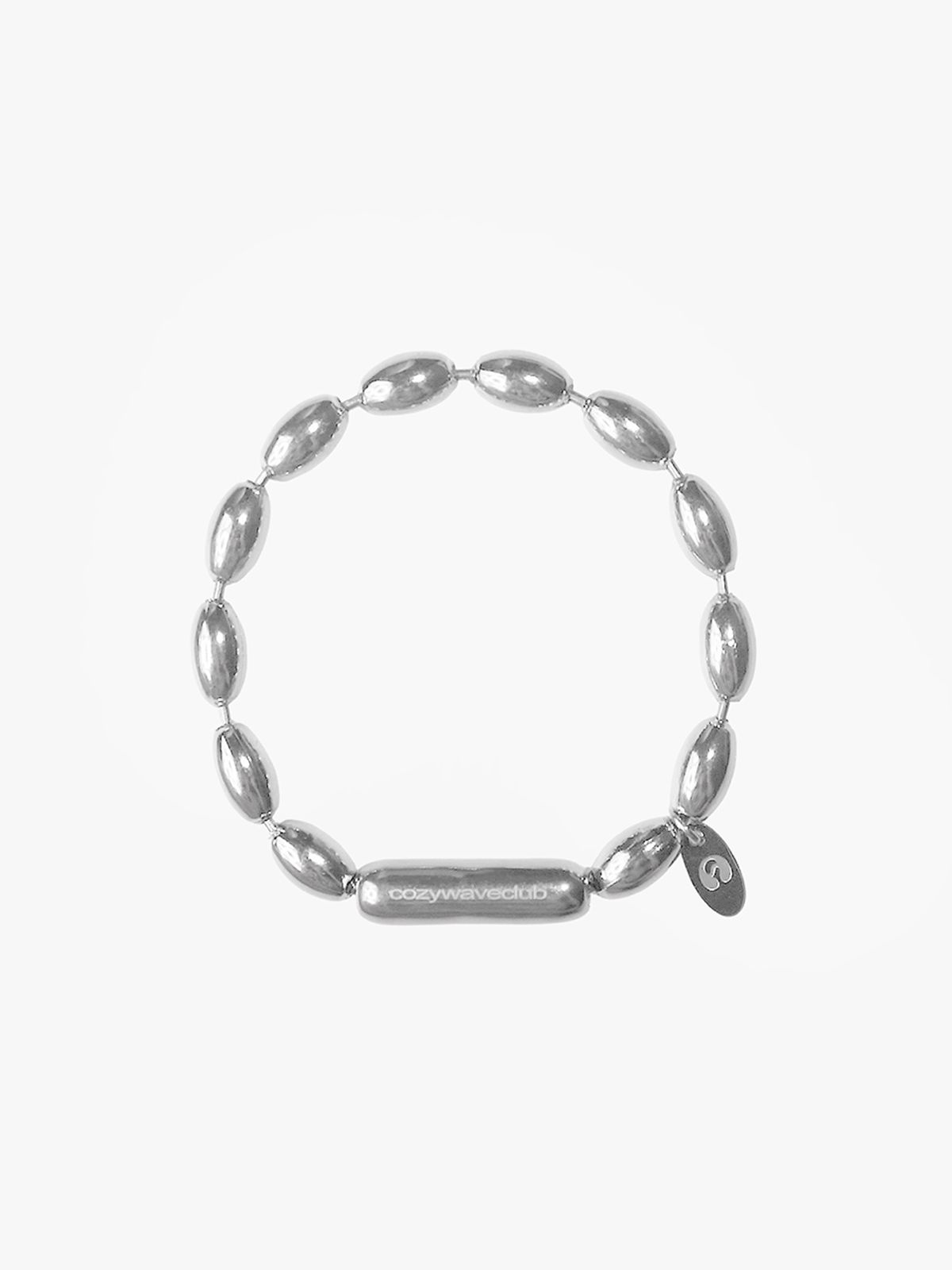 코지웨이브클럽(COZYWAVECLUB) OVAL BALL CHAIN BRACELET 03
